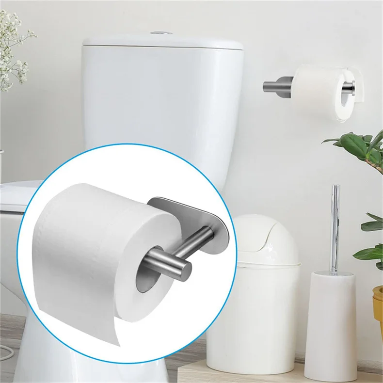 304 Stainless Steel roll stand toilet paper holder bathroom storage rack mounted paper holder toilet tissue roll paper rack