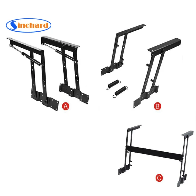 Multi Function Adjustable Top Wood Coffee Table Hinge Lifting Gas Spring Table Extension Mechanism
