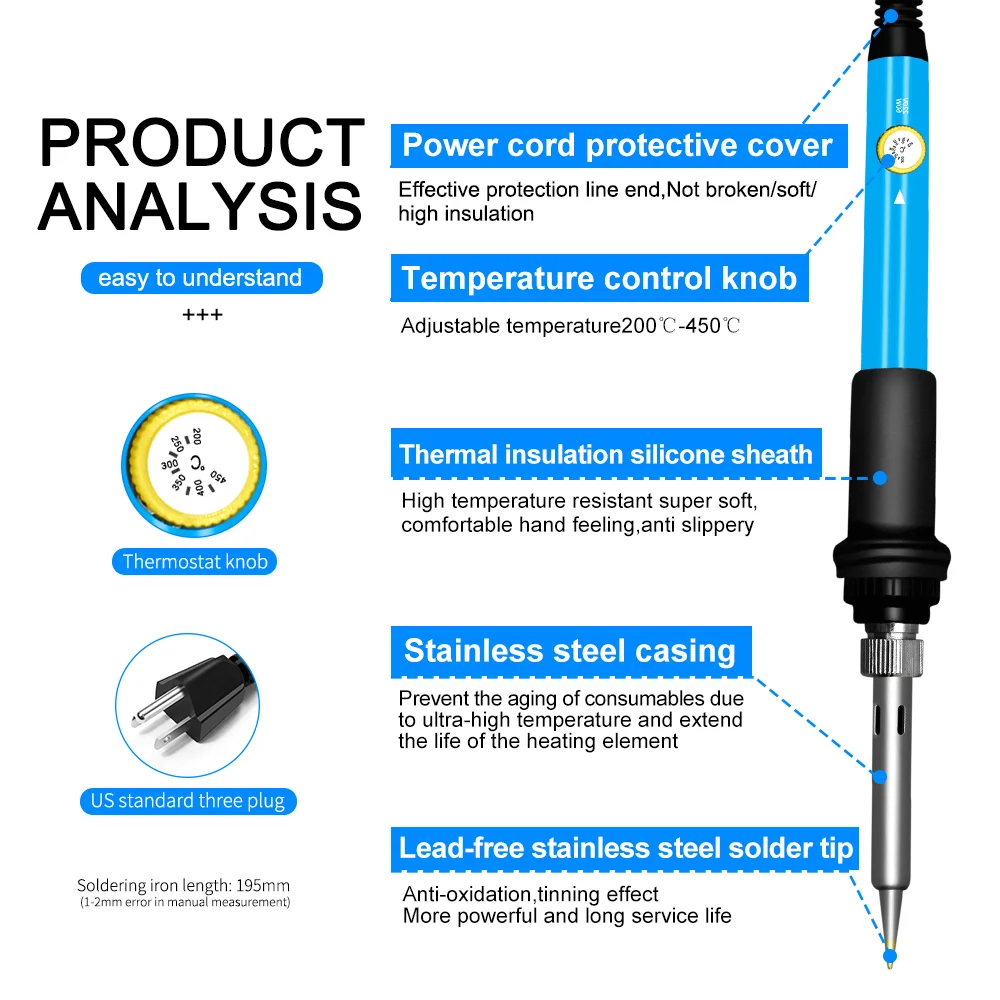 DGXINYIBAO New Product 60w professional Soldering Iron set