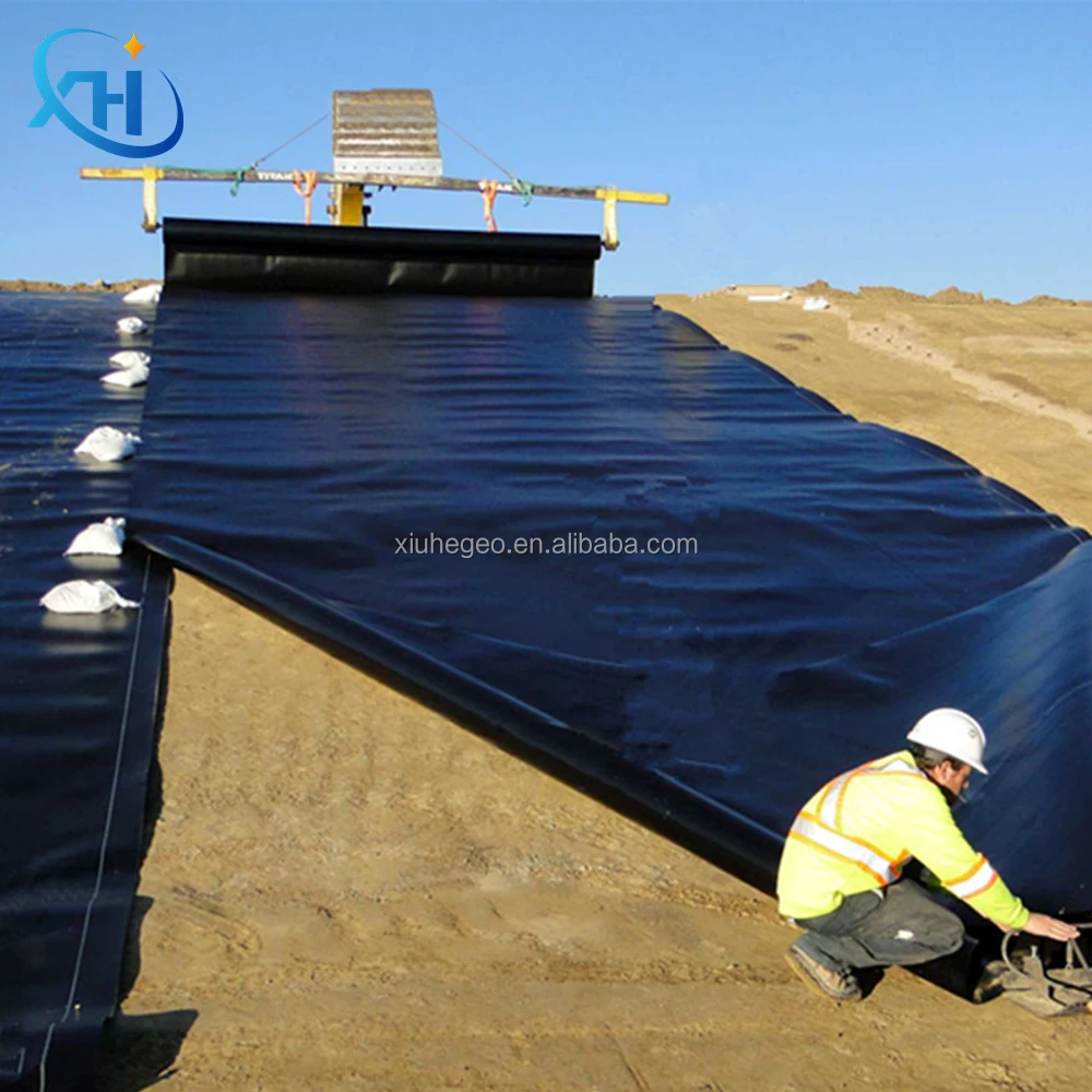 HDPE EPDM PVC 1mm 2mm waterproof geomembrane liner plastic artificial lake tank dam lining swim pool fish pond farm liner