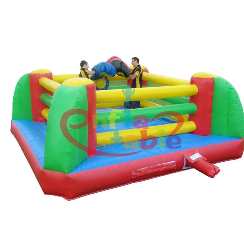 Inflatable Bouncer ing Wrestling Ring / Kids Inflatable Boxing Bouncer Games