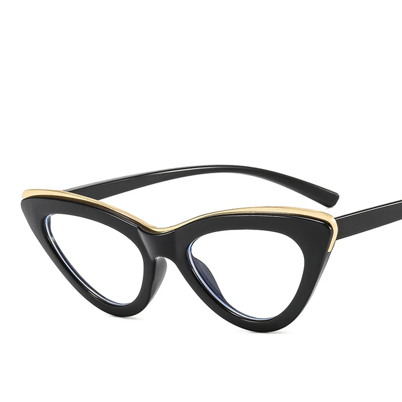 Classic fashion small cat eye frames blue light blocking glasses vintage wholesale high quality women eyeglass frame custom logo