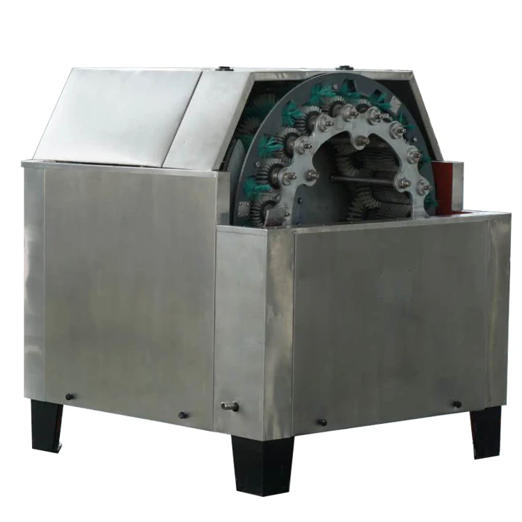 Brushing washing machine glass bottle label removing washing machine