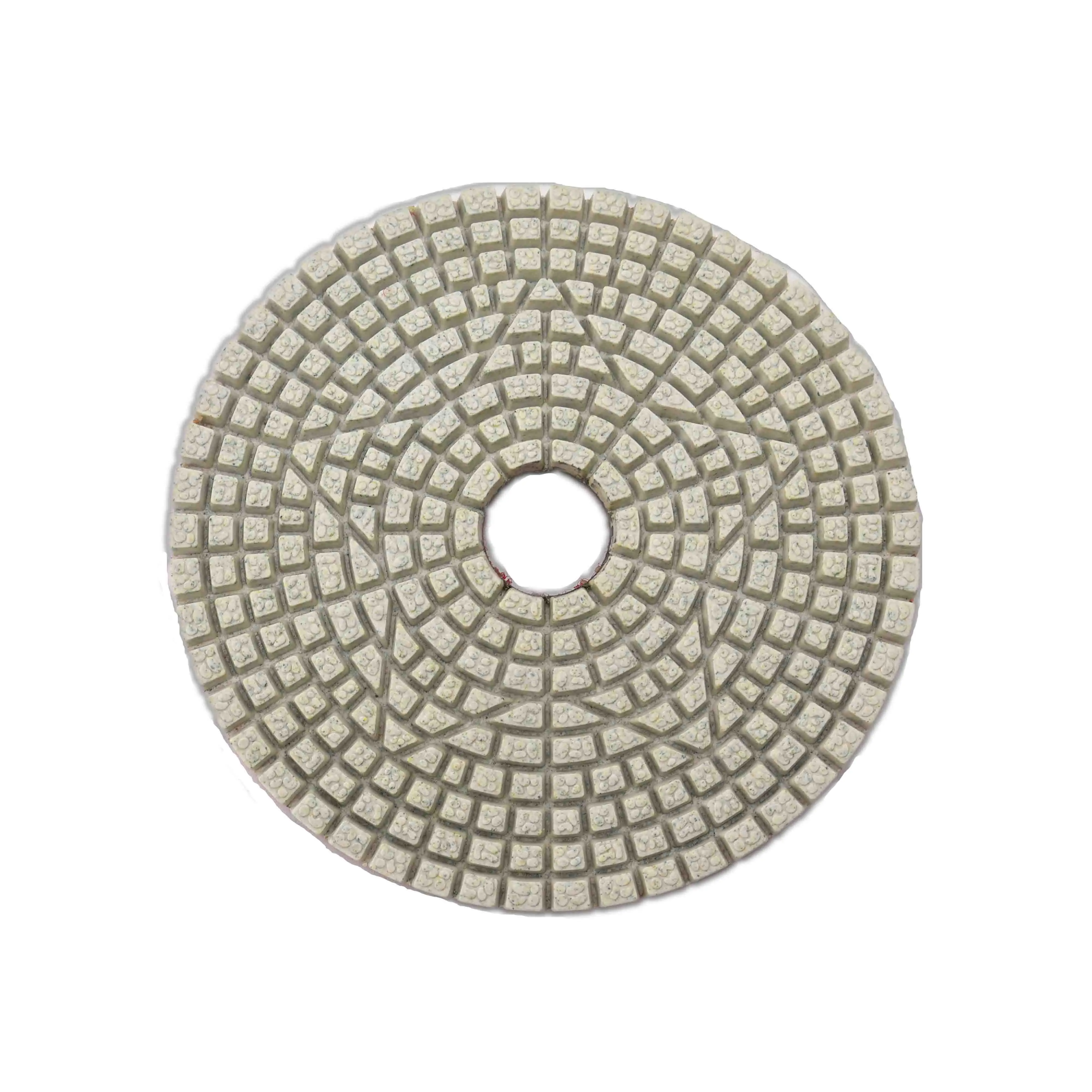 100mm Diamond Polishing Pads 3 Step Hybrid Polish Pad for Granite Quartz Porcelain