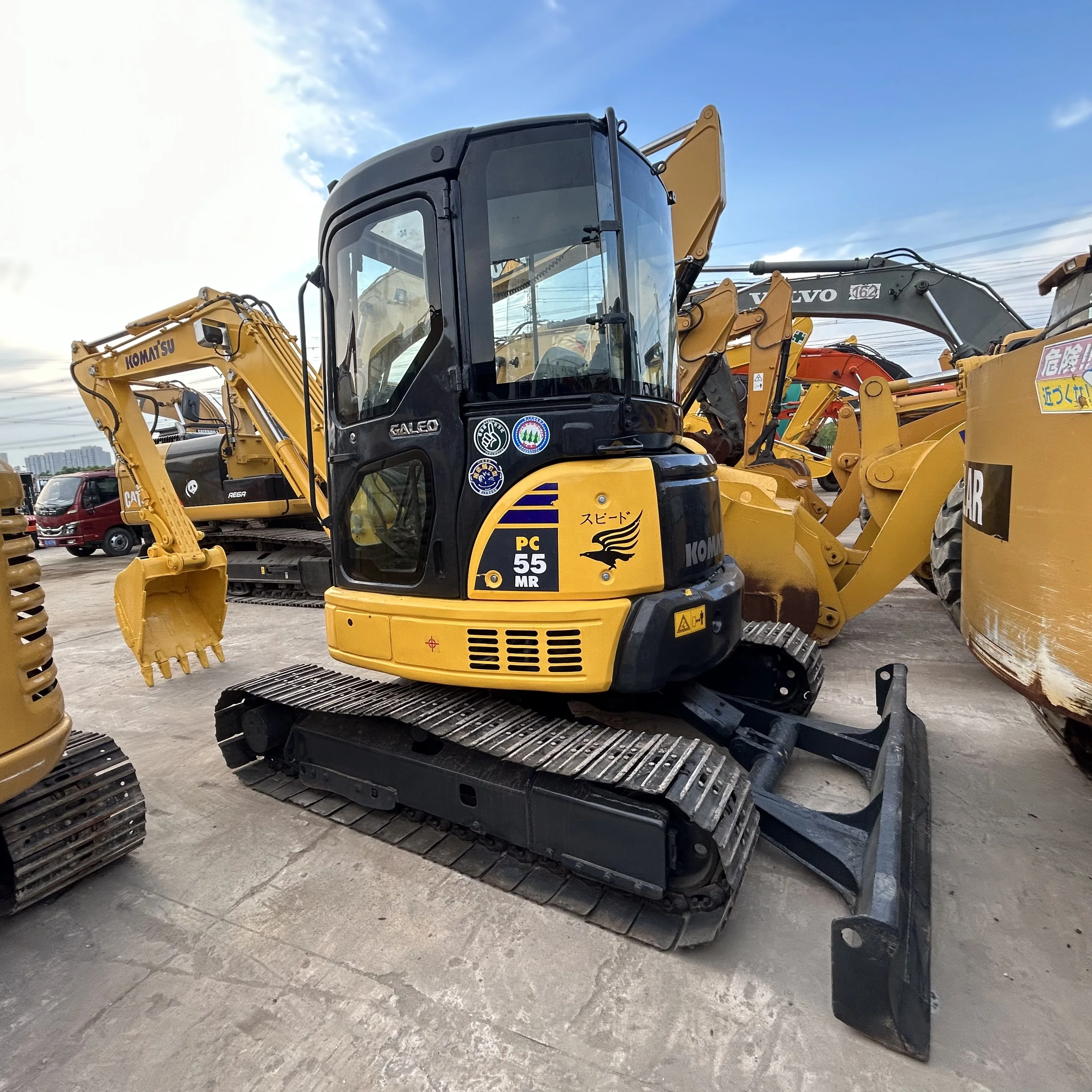 Подержанный мини-экскаватор komatsu pc55 строительное оборудование
