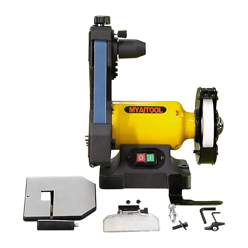 MYAITOOL 400W electric bench grinder with belt 150MM union bench grinder sander for wood and metal working
