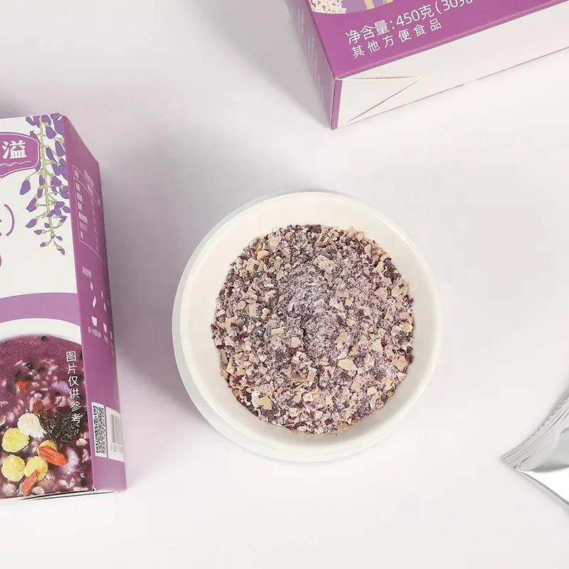 Brand New Product dried fruit and konjac replacement Congee(purple sweet potato) With factory Outlet