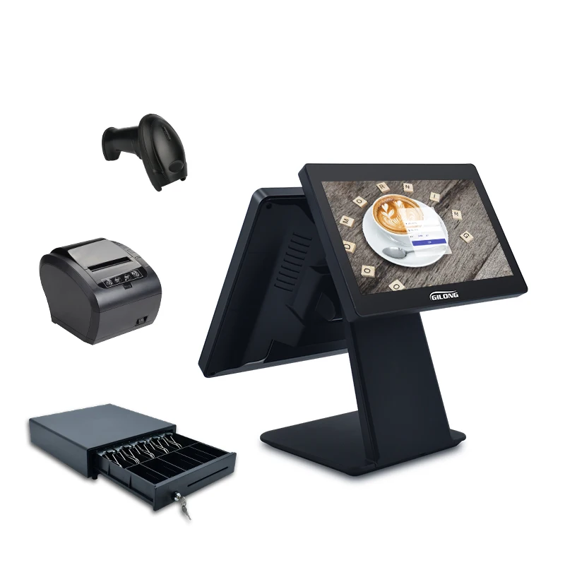 Core I5  CPU Capacitive Touch Cash Register System Windows Based Touch POS