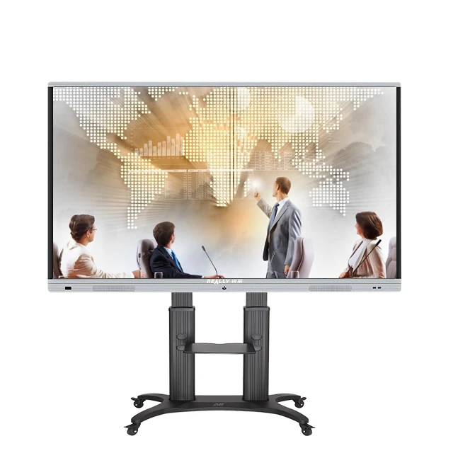 
New Style 55 Inch Floor Stand 178 Degrees Viewing Angle Simple Interactive Whiteboard Smart Board Interactive Whiteboard For Tea 