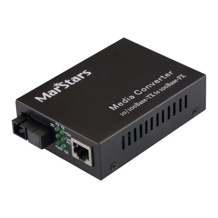 NEW Media Converter 100M Media Converter Ethernet 10/100M Single Mode Dual Fiber Media Converter