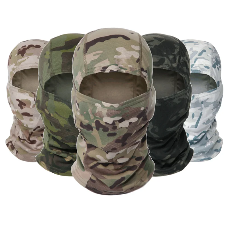2023 Autumn Winter Ski Mask 3-hole Knit Hat Full Face Cover Balaclava Hats Funny Party Embroidery Beanies Cap Bucket Hat