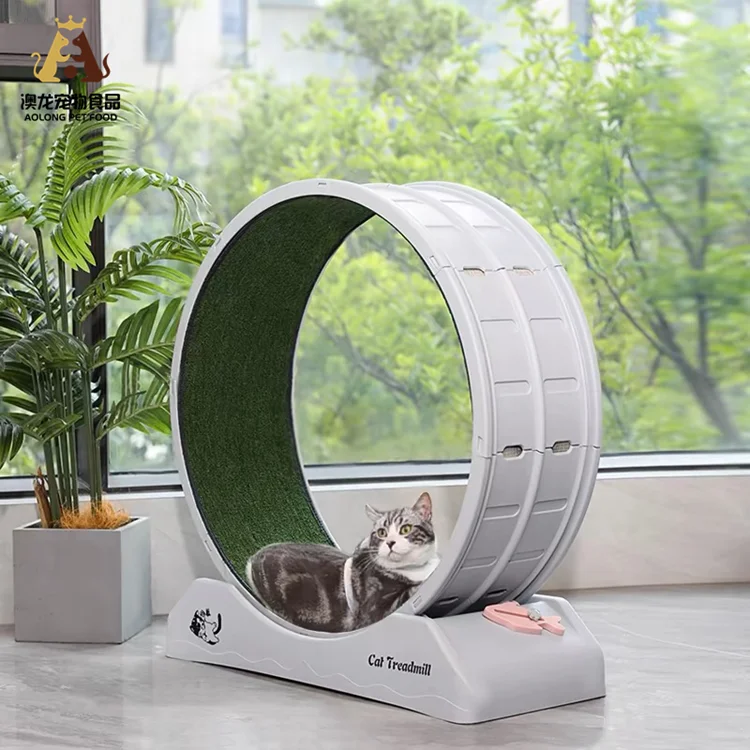 Silent Cat Treadmill with Interactive Roller Pet Sports Fitness Exercise Toy with Comfortable Grinding Claws Pinch-Free for Feet