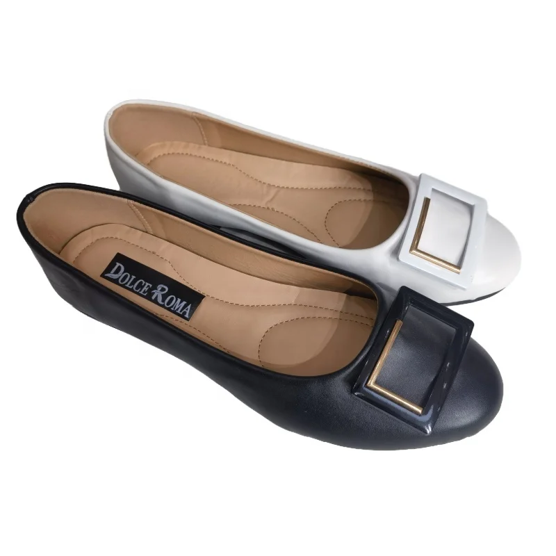 Custom Factory Design Single Shoes Lightweight Walking Footwear Casual Flat Shoes for Ladies