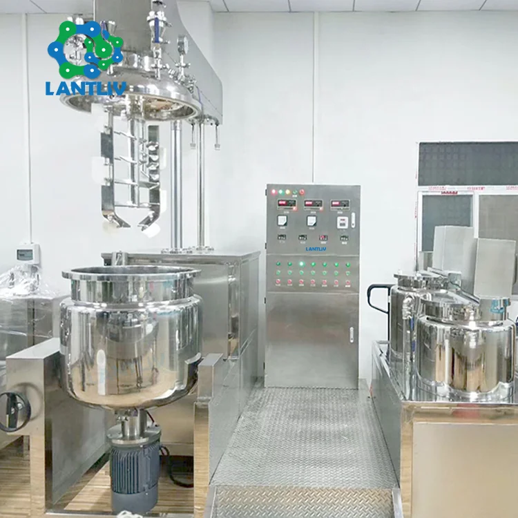 Vacuum Homogenizing Mayonnaise Pomade Meat Emulsification Mixing Emulsifying Emulsion Pump Vacuum Mixer Emulsifying Machine
