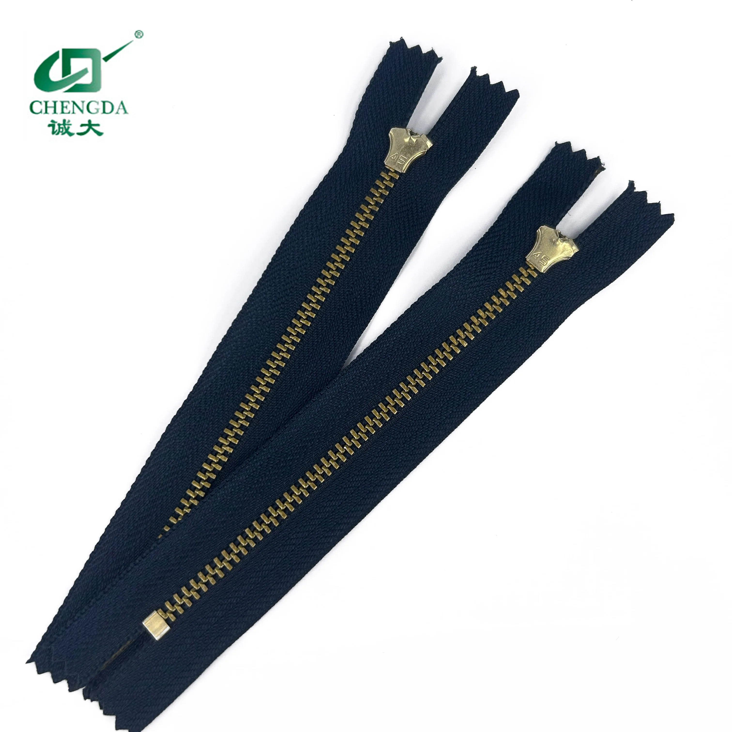 Wholesales of New Product high quality 35cm metal auto lock stainless steel zipper for jeans