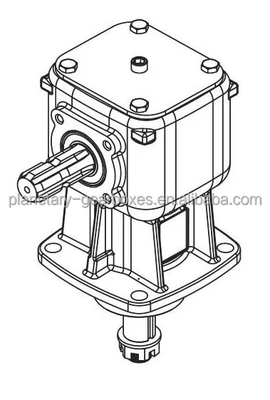 Tractor gearboxes for PTO drive shaft agricultural machines 540 rpm input China manufacturer OEM / ODM