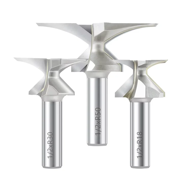 Cisivis R18 two-edge arc bending milling cutter R30 three-edge door wall cabinet integrated R50 arc woodworking slotting cutter