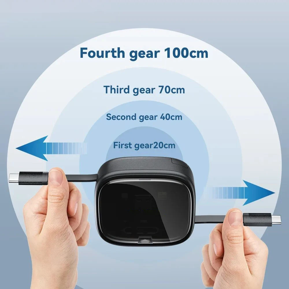 Customized Design 3 in 1 Retractable Charging Cable USB C to USB Adapter OTG Kit with Data Transfer Card Slot Phone Holder