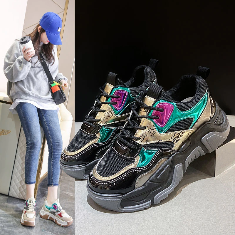 Plastic ladys 2021 casual woman running shoes made in China