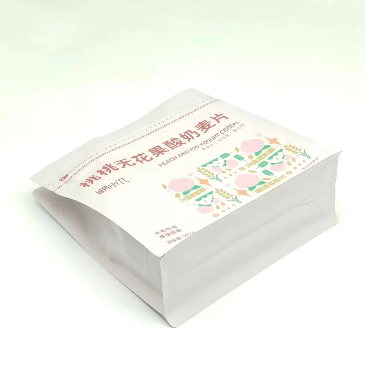 High quality food packaging 8 side seal standing valve bag zipper