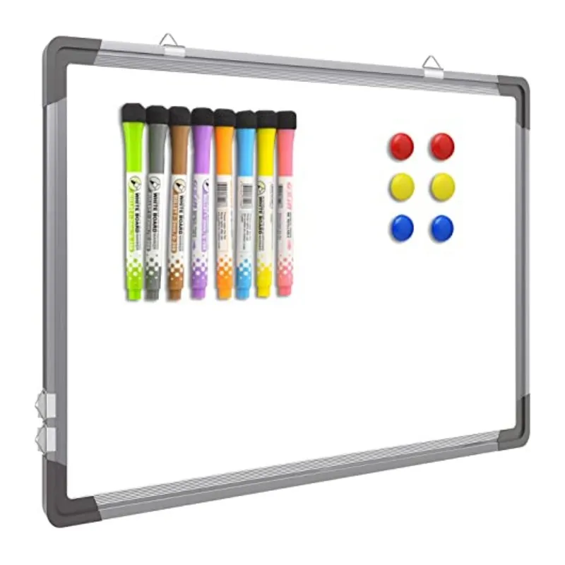 Magnetic Dry Erase Board Silver Aluminium Frame white board for school 8ft x 4 ft in size for Home Office School