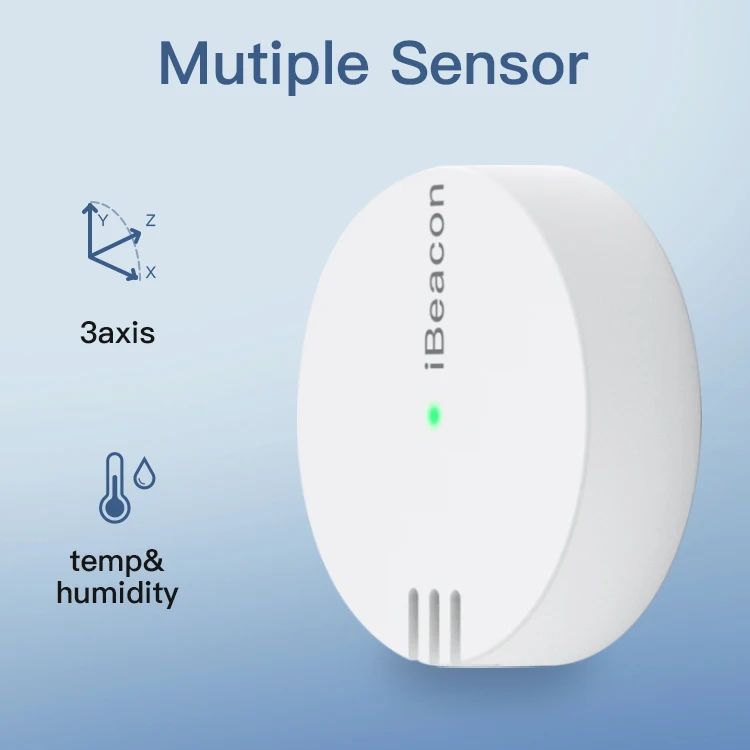 Bluetooth Temperature and Humidity Beacon BLE5.2 Beacon Tracking Tag Long Distance ibeacon