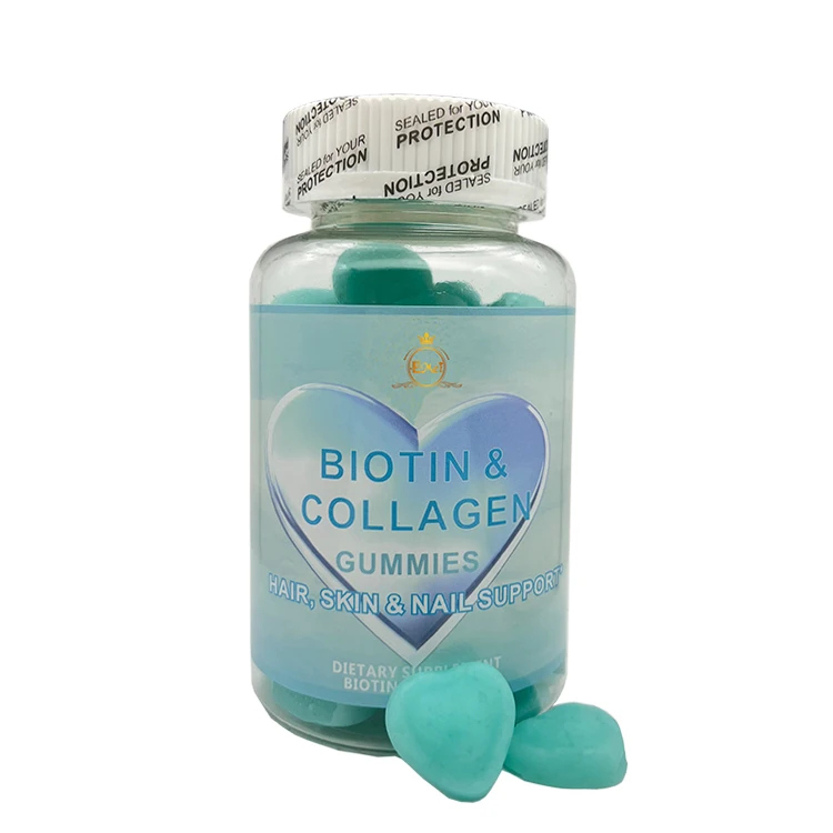 Private label 180000mg best collagen strong formula natural organic halal hair vitamins gummies