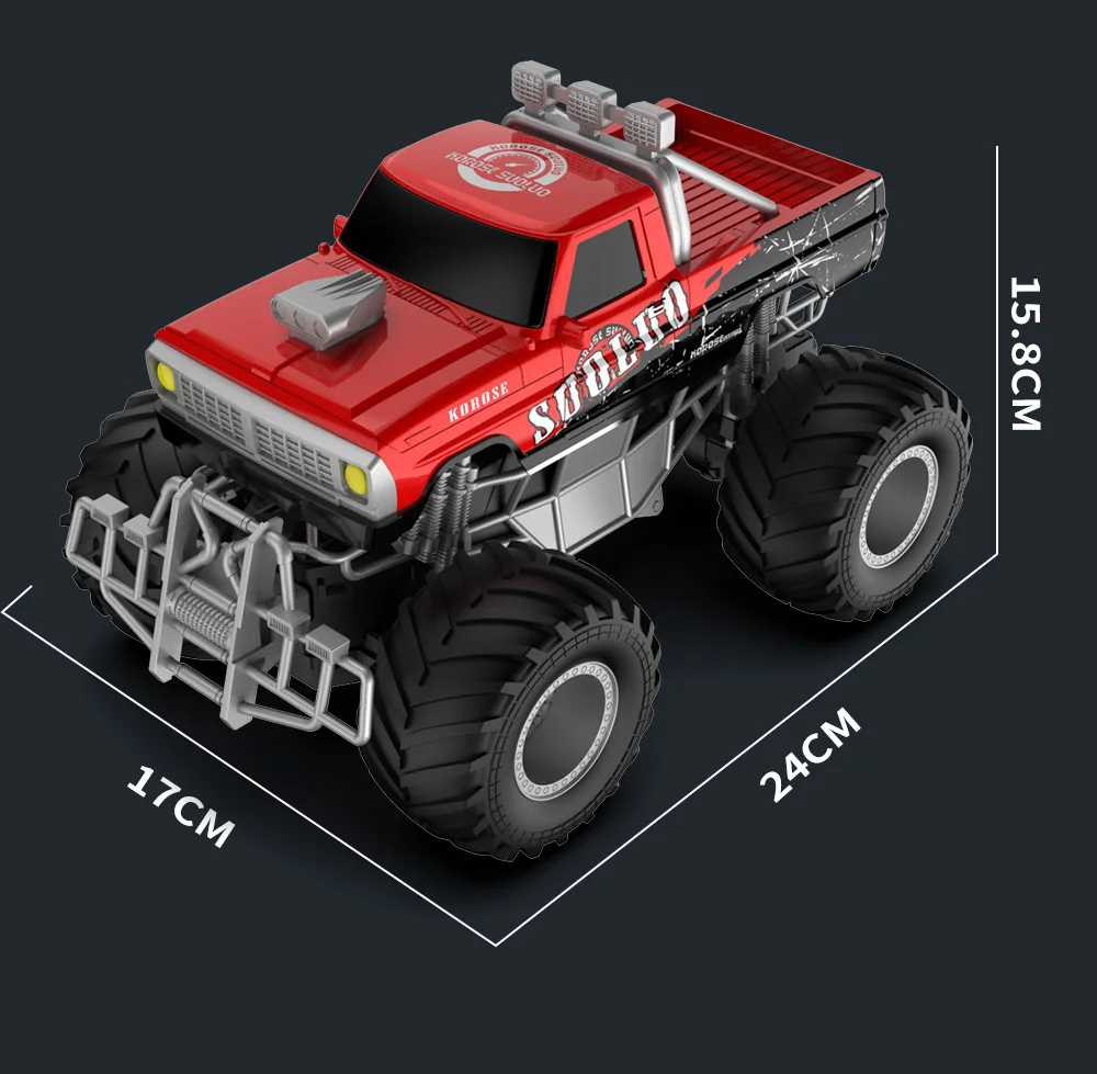 Hot-selling 2.4G Remote Control road Climbing Graffiti Monster Pickup Remote Control Car Model Children Electric Toy Wholesale