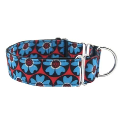 Heavy Duty Adjustable Print Pet Large Nylon Dog Training Collar Martingale Dog Collars