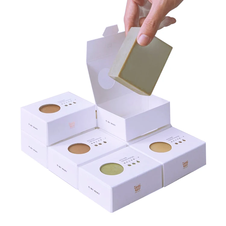 Square Luxury Paper handmade eco-friendly biodegradable soap packaging