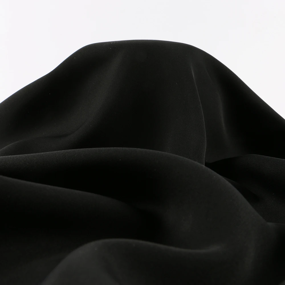FEICHI soft polyester formal black korean dubai jilbab dress nida fabric for abaya