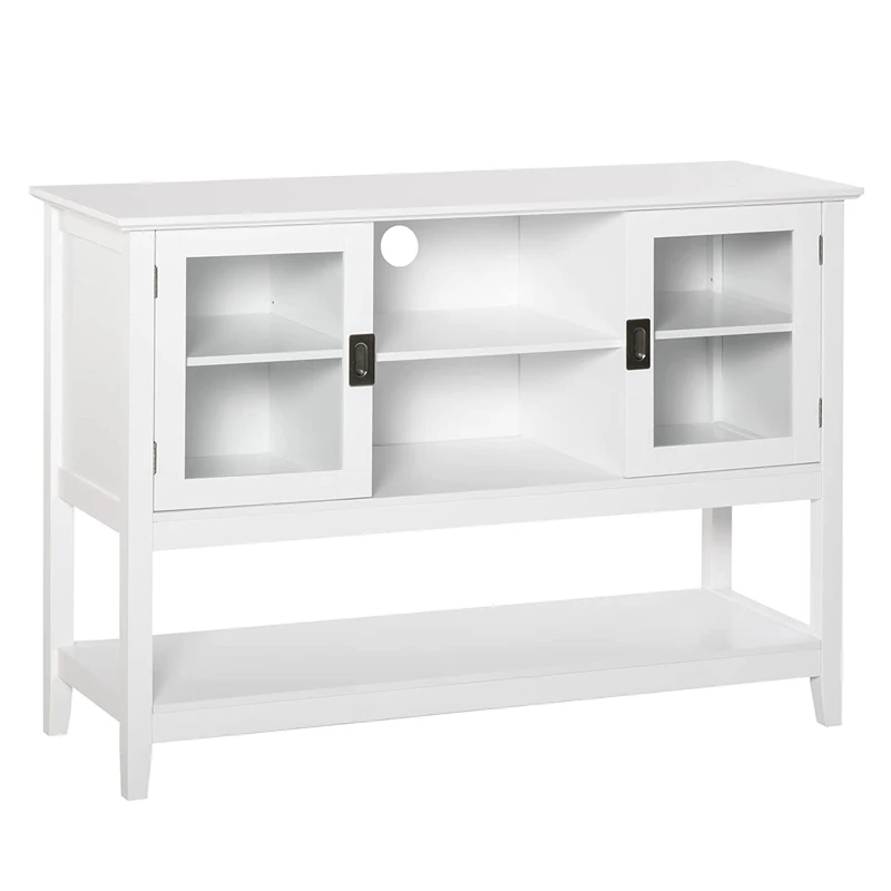 Multifunctional Solid Wood Storage Classic Sideboard Cabinet Antique 2-door MDF Wooden Buffet/ Dining Room Storage Cabinet