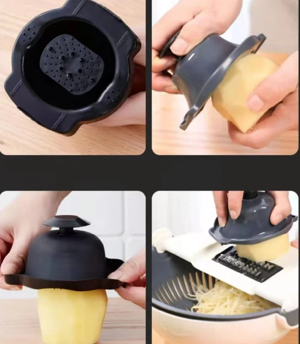 Multifunctional Cutting Slicer for chopping potatoes onions and garlic Salad Fruit and vegetable chopper with cleaning plate