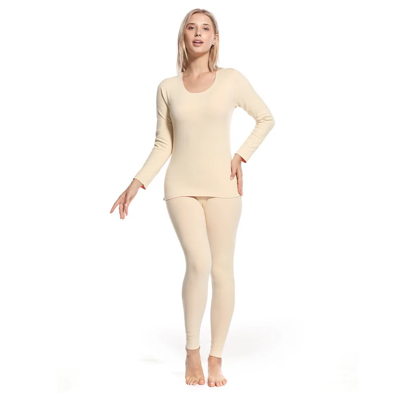 AI-MICH Wholesale Autumn Winter Theated Thermal Underwear Suit Inner Wear Underwear For Women Thermal Underwear Woman