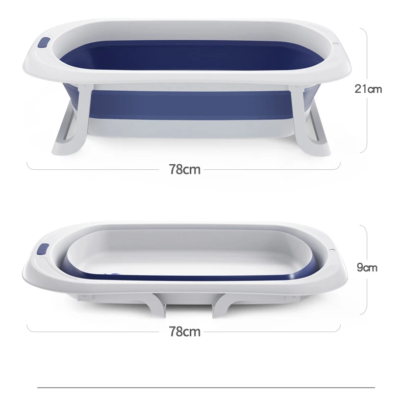 Портативная Складная Ванна для детского душа, портативная силиконовая Емкость для хранения, Нескользящая Ванна для собак