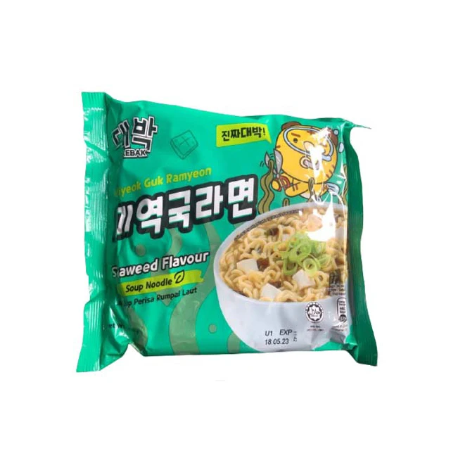 Delicious Korean Wholesale Popular Fried Daebak Easy Cooking Original Instant Bag Soup Noodles Ramen Pack