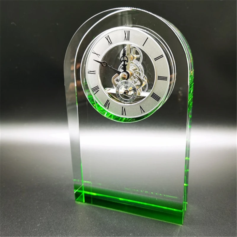 Factory Supply Best-Selling Wedding Favorite Crystal Clock Souvenir Supplier Crystal Clock