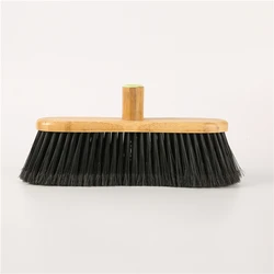 Household Cleaning Durable Soft Brooms Manufacturers Wooden Head Plastic Broom Head Wholesale