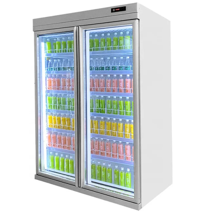 Commercial Refrigerators Glass Door Wine Cooler Refrigerator Beverage Display Fridge