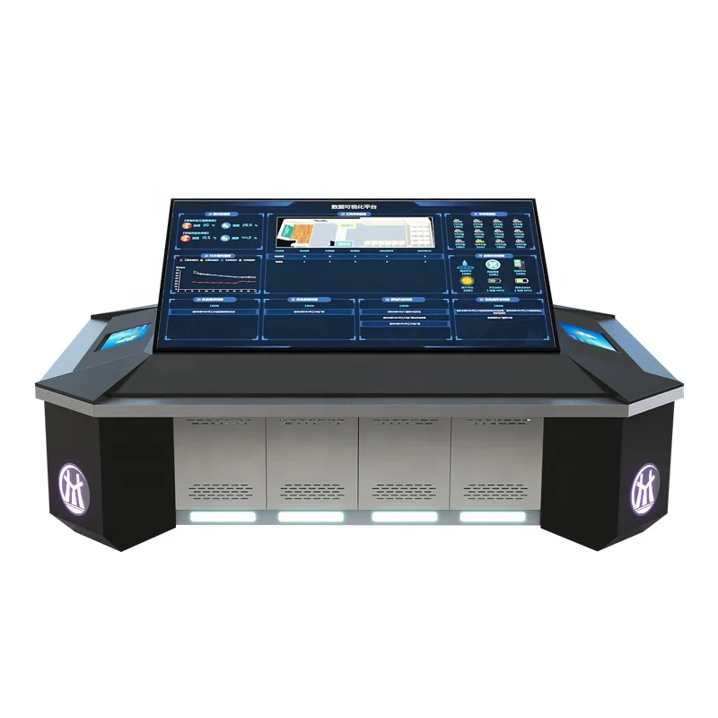 Железный пульт дистанционного управления электронный дисплей с двойным управлением рамка большой экран консоль для бизнес-центра металлический машинный стол