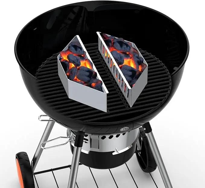 Best Selling Harcoal Basket Set of 2 Charcoal Tray for 22/26' Weber Grills Grill Accessory