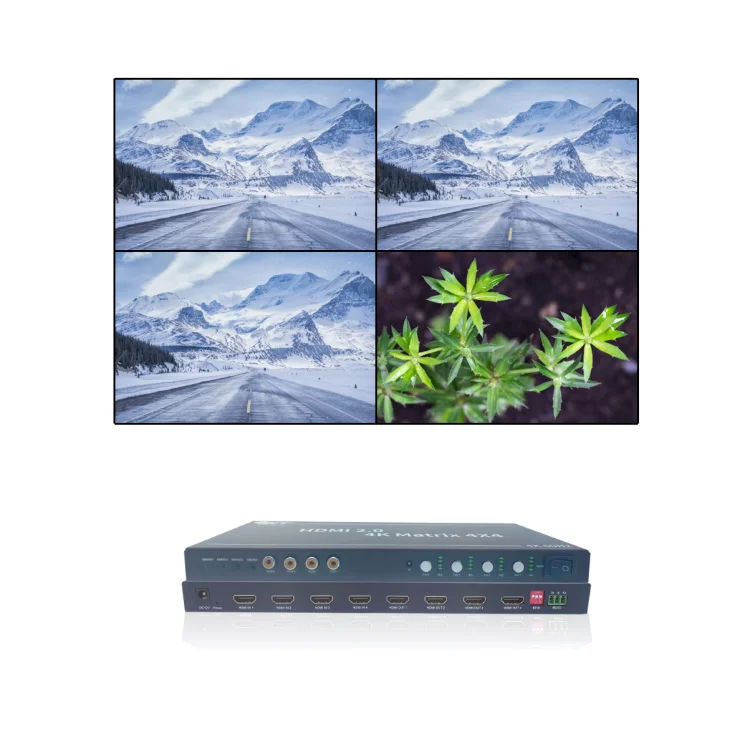 Top Quality Support 3D All-Digital Video Wall 4 port hdmi spliter hdmi switch 4x4