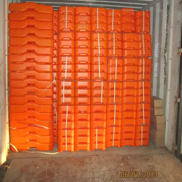 Concrete Plastic Feet for Temporary Fence Blow/Injection Molded Temp Fencing Base