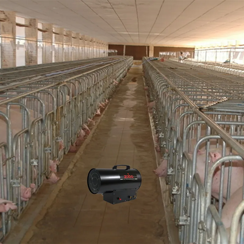 ZOBO ZB-G35T 30KW Adjustable Propane Chicken Farm Gas Air Heater With CE