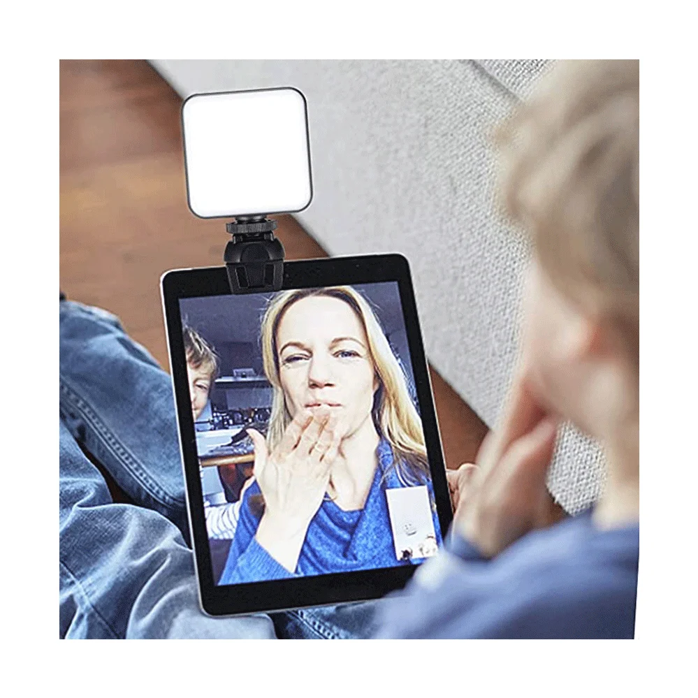 Hot Sale Tiktok Video Conference Dual color Dimmable Clip On Computer Laptop Led video Light