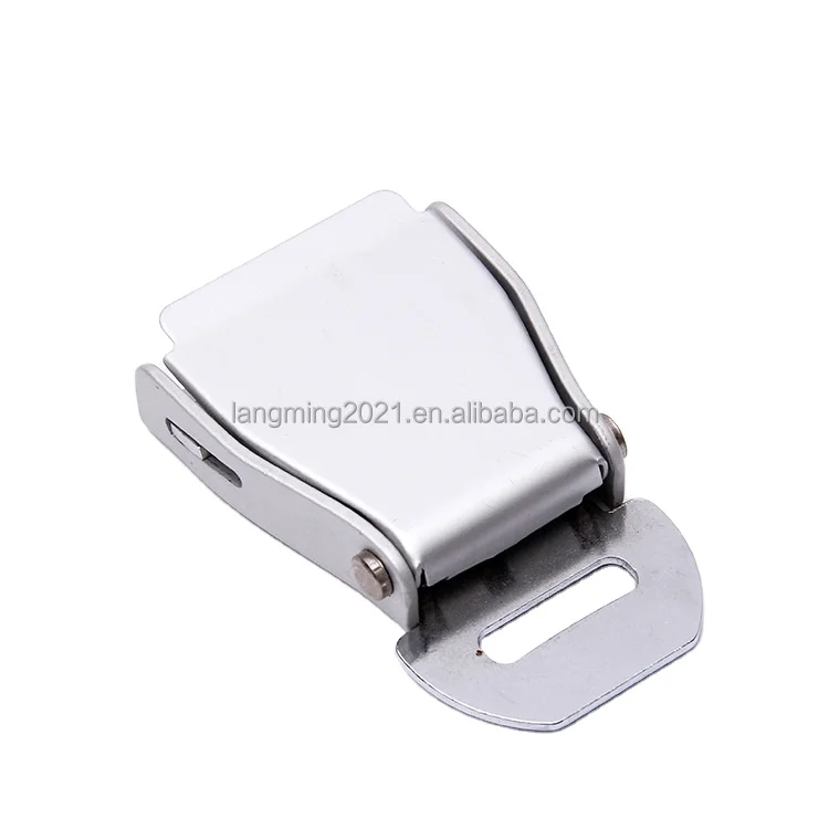 aviation seat belt buckle  factory  design logo aviation aluminum climbing buckle side release buckle wholesale Safety belt