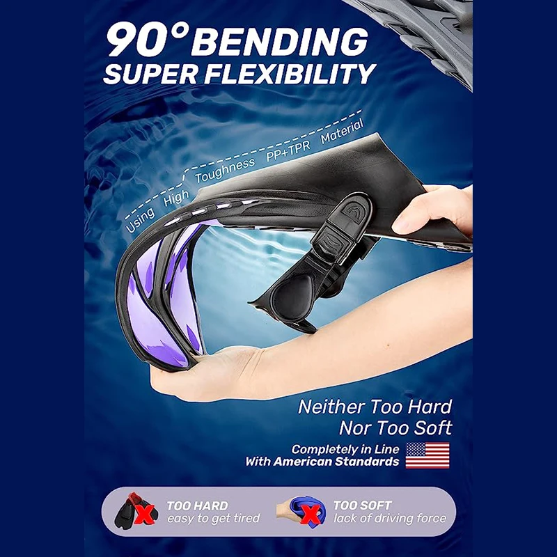 Factory Hot Sale Outdoor Swimming Shoes Snorkeling Equipment Swimming Flipper Diving Fins With High Quality