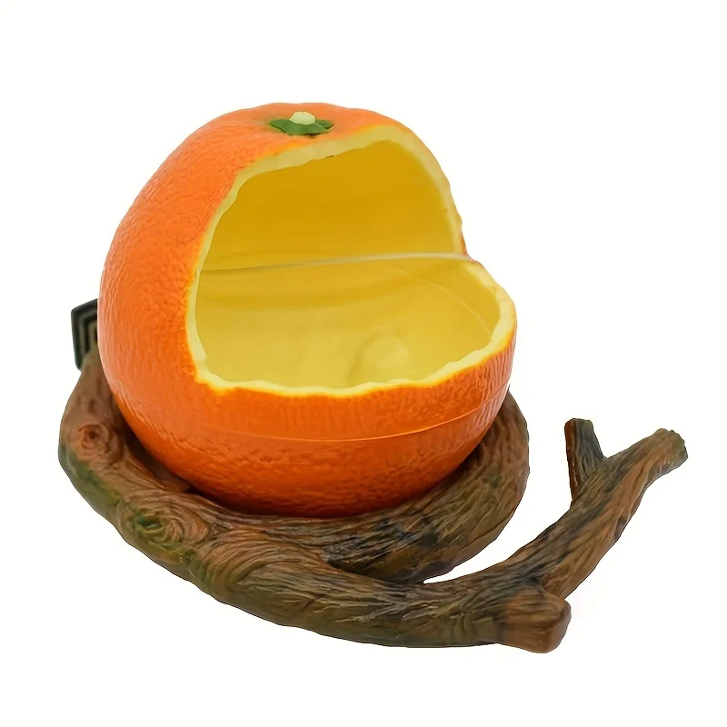 Automatic Rounded Plastic Bird Bowl with Perch Eggplant Corn Shaped Hanging Bird Food and Water Bowl for Birds