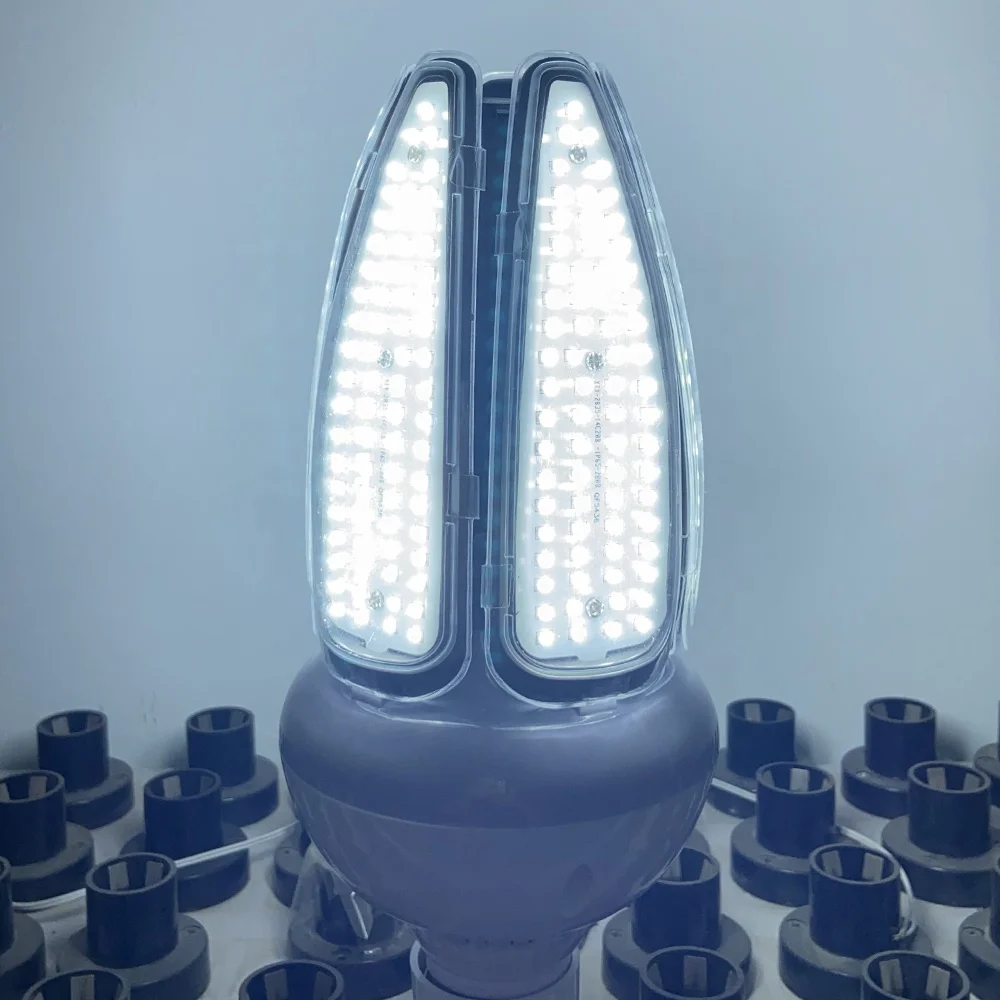High-Bright LED Corn Bulb Lights 100W E40 Screw Base High Bay Canopy Street Light 120Lm/W Energy-saving HID Replacement Lighting