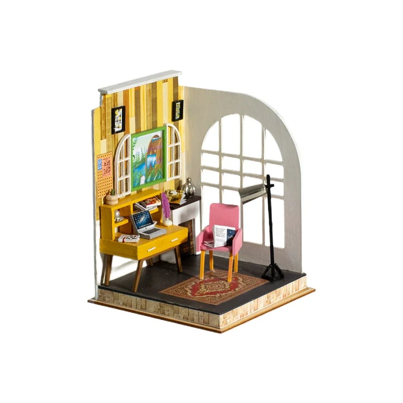 IIECREATE Doll House Toys Mini Furniture Handmade Model High Quality Toy Furniture Doll House
